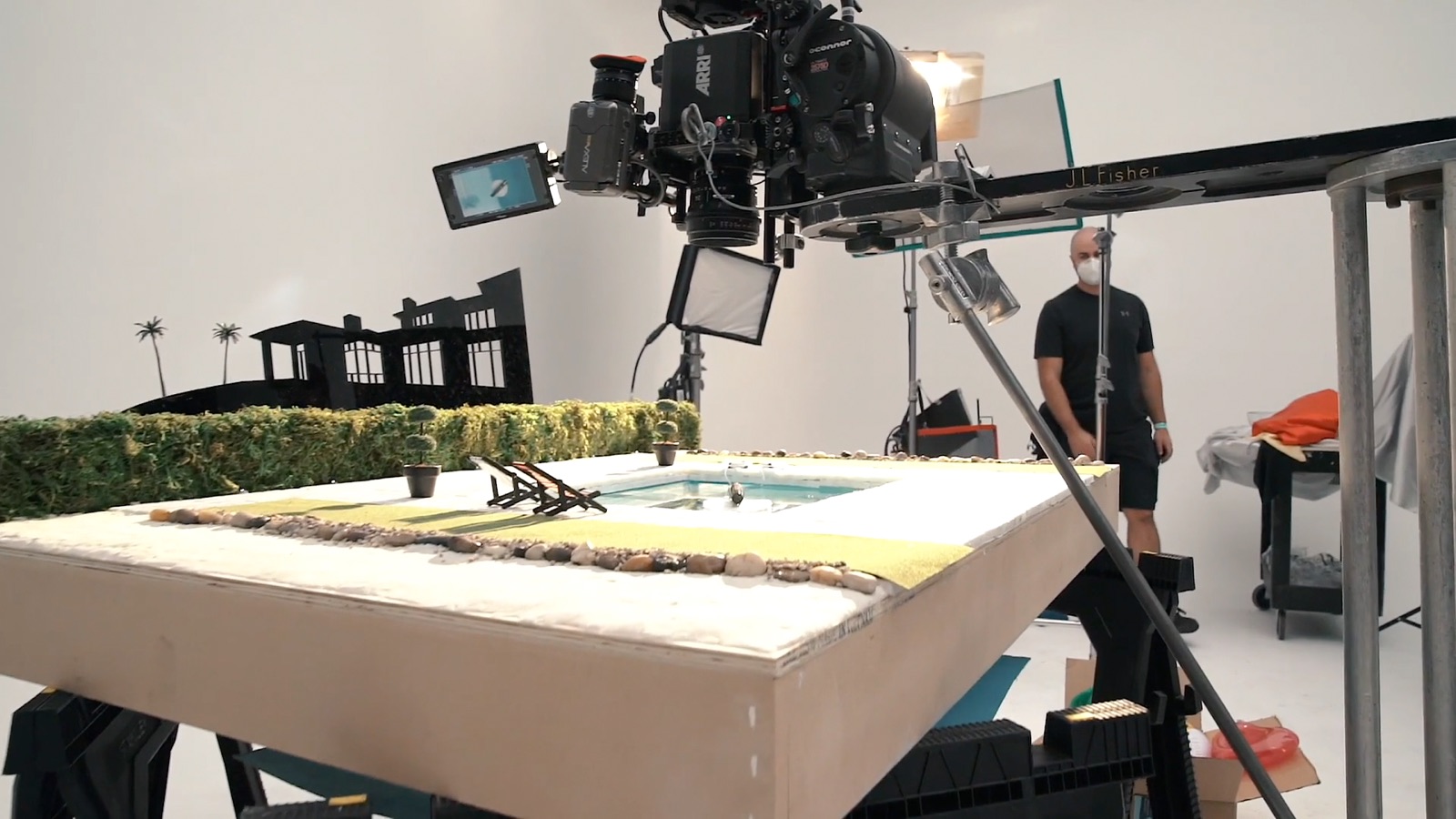 Camera rig on the Big Poppa set