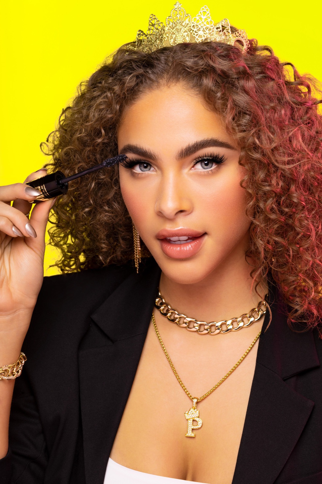 Model photography for Big Poppa Mascara